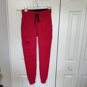 Women's 5 pocket High-Waisted Joggers red size XS